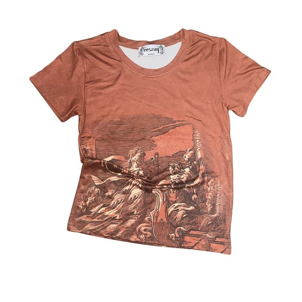 Eessay popo T-shirt  002 반팔 프린팅 티셔츠