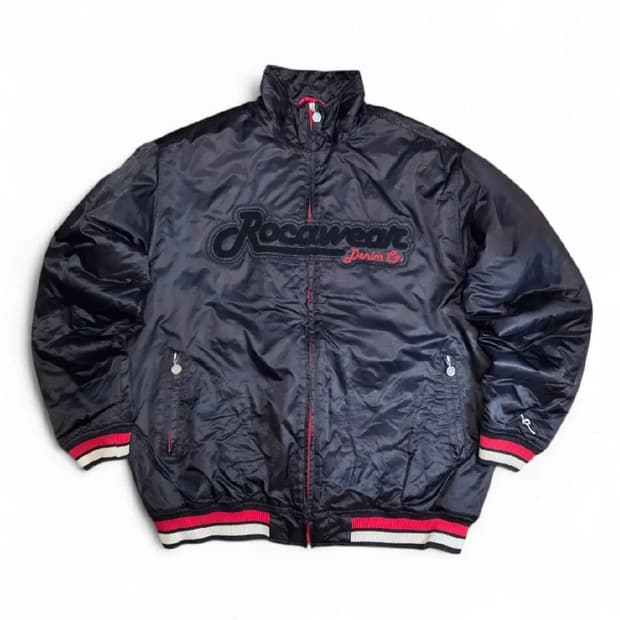 신품급) 90s 올드스쿨 로카웨어 빅로고 바시티 자켓 (2XL)