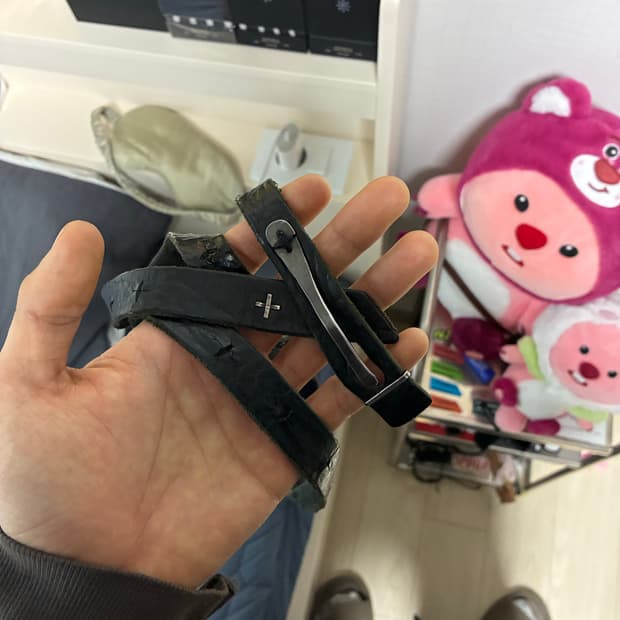 Ma+ 롱 레더 벨트 착샷 O