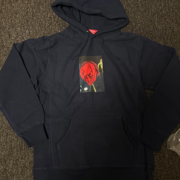 [M] 슈프림 아라키 로즈 후드 네이비 16fw