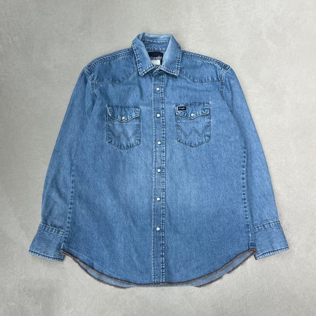 랭글러 워크 데님셔츠 s08975