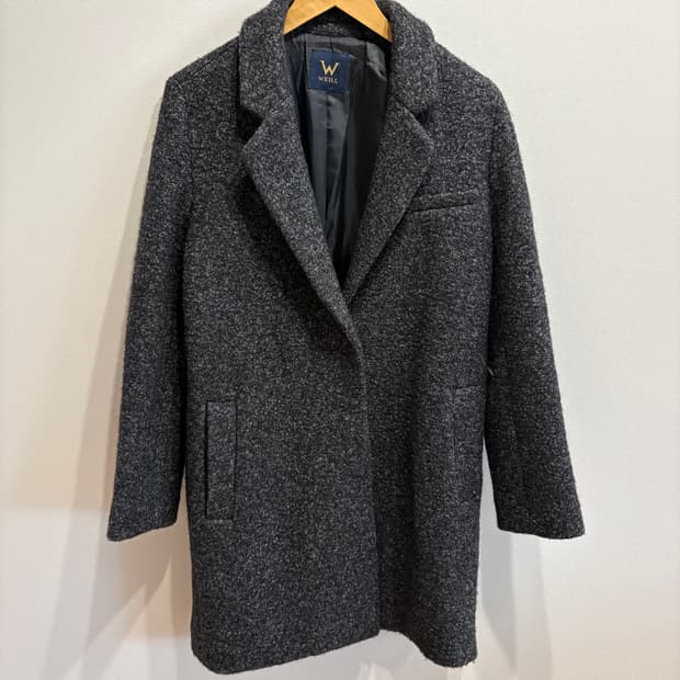 WEILL 웨일 모직 코트 회색