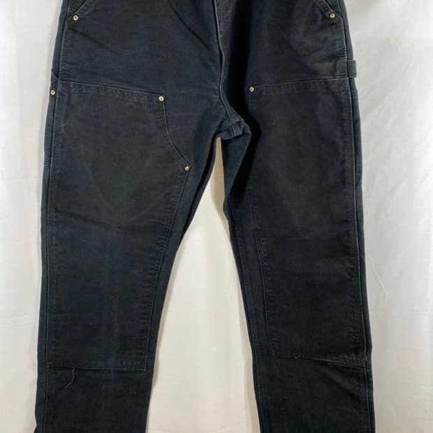 90s 칼하트 더블니 블랙 팬츠 36x32 해 189000