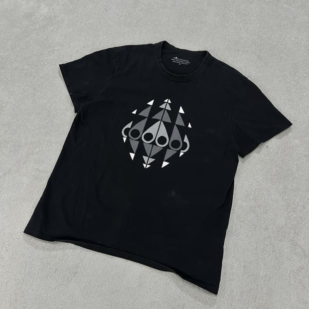 무스너클 로고 블랙 반팔 티셔츠 S