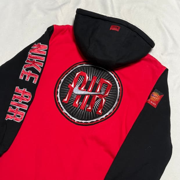 95 나이키 올드스쿨 뽀글이 후드 점퍼