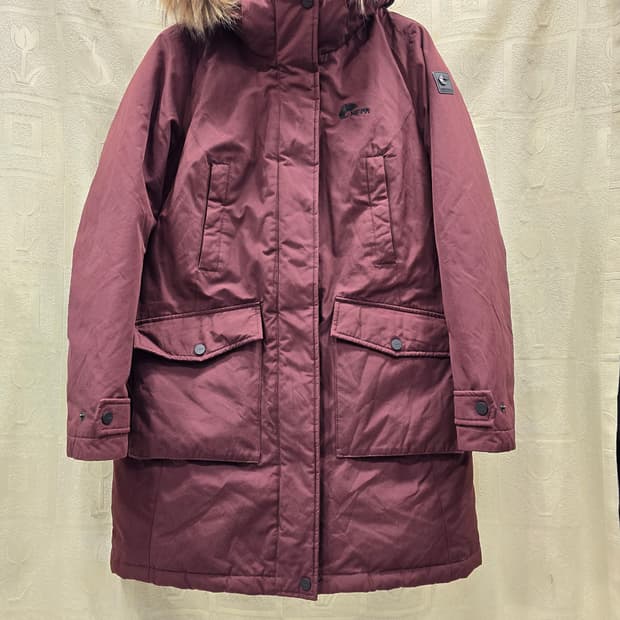 네파 여성 구스다운 패딩 90 (S) 버건디