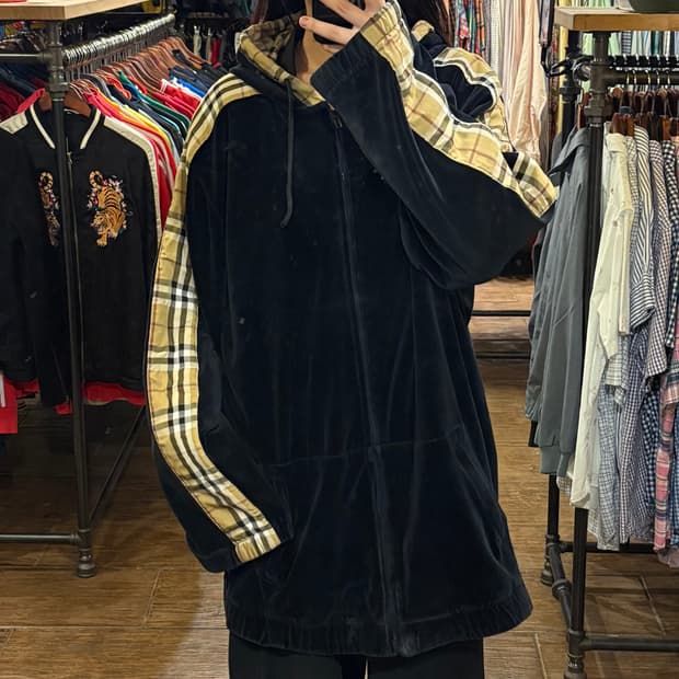 [HI] vtg 벨로아 벨벳 져지 블랙