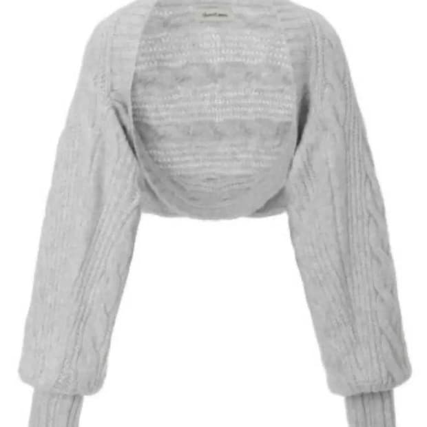 쓰리타임즈 버니 볼레로 라이트 그레이