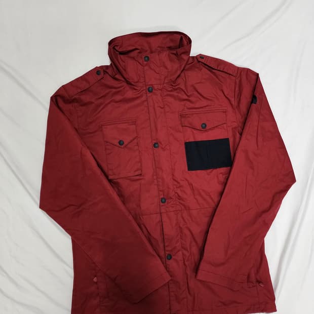 노스페이스 리엘 다크레드 바람막이 자켓