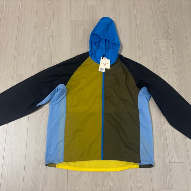 유니클로 X 마르니 컬러블록 포켓터블 파카
