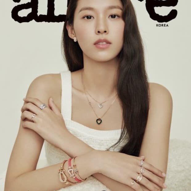 여성 레이어드 니트 나시 설현착용