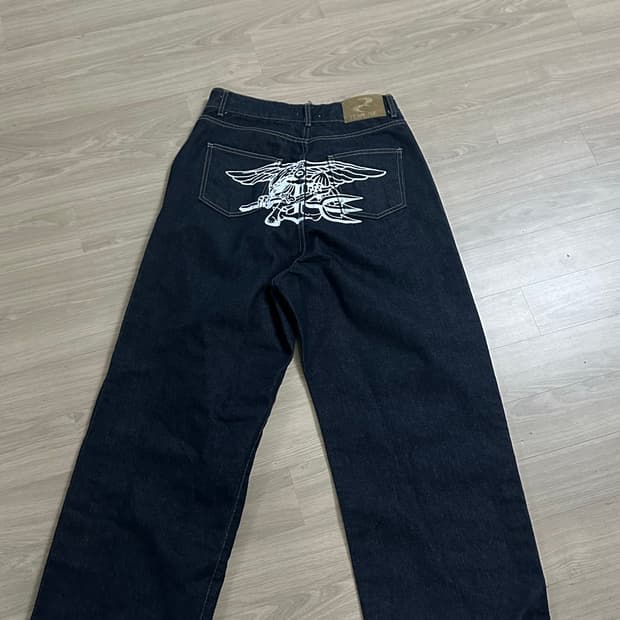 Team use 생지 데님 팬츠