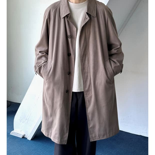 Peach skin soft touch soutien coat