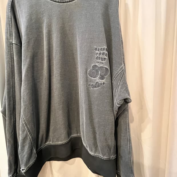 솔리드옴므 피그먼트 데미지 스웻셔츠 48사이즈