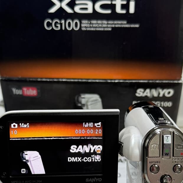 (미사용 박스셋) 산요 작티 xacti dmx-cg100 디지털 캠코더