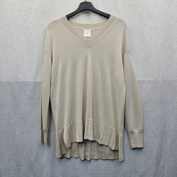 KUHO 베이지 브이넥 니트 (160