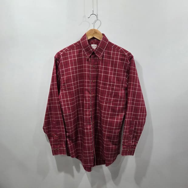 브룩스브라더스 버튼다운 체크셔츠 S
