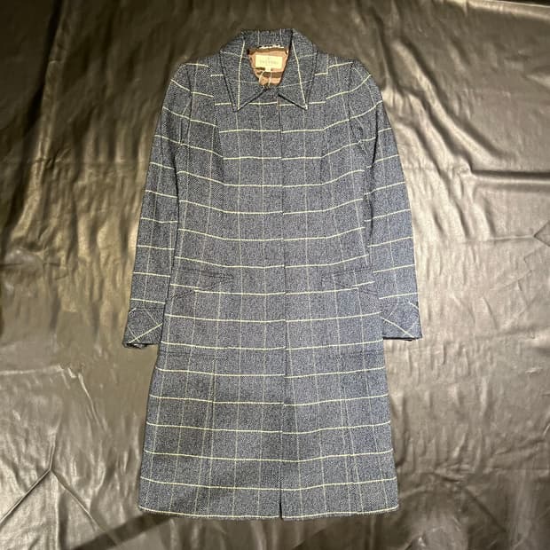 발렌티노 체크 코트