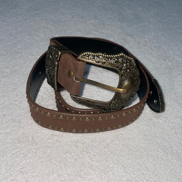 Western vintage leather belt 웨스턴 빈티지 벨트
