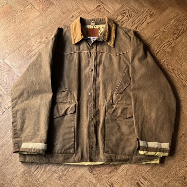 [XL]Schaefer OUTFITTER 브라운 헤비 왁스드코튼 헌팅자켓