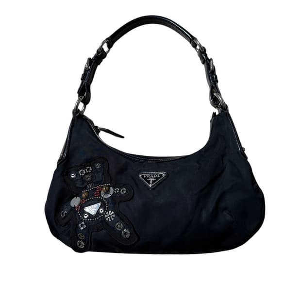프라다 2000‘s 로봇 테디베어 테수토 숄더 백