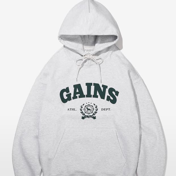 게인스보로 후드티[화이트멜란지/M]