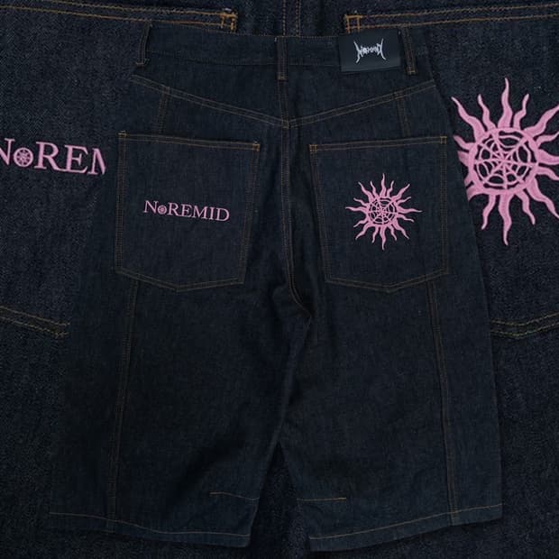 NOREMID RIGIT BAGGY JORTS – NAVY