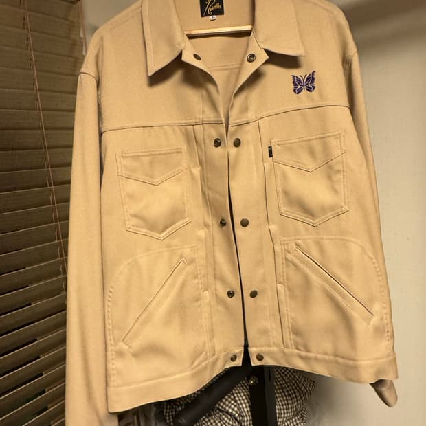 니들스 페니 진 폴리 트윌 자켓 베이지 xl 사이즈