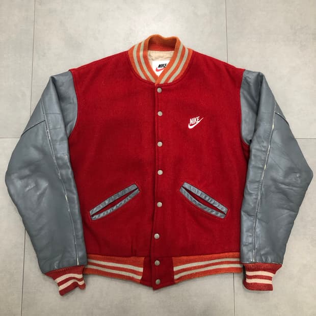 나이키 올드 usa 미국 레더암 울 바시티 스타디움 자켓 XL