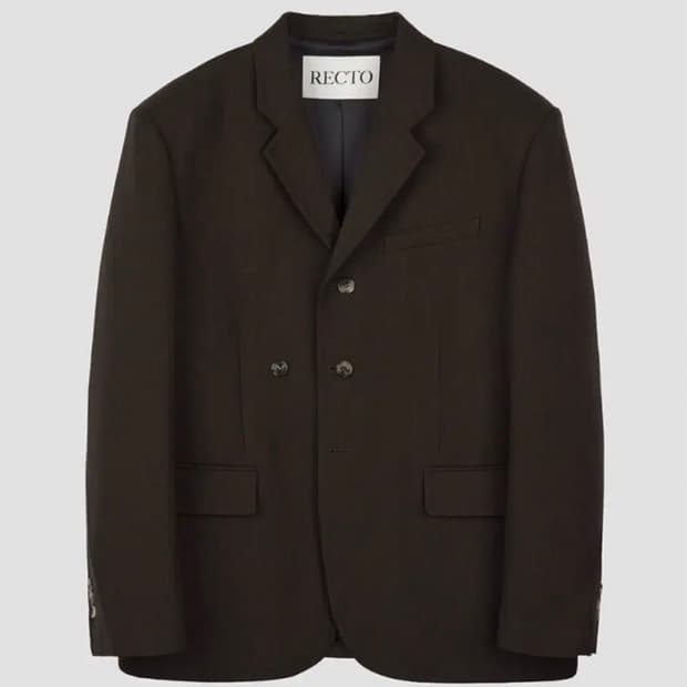23fw 렉토 버진울 빈티지 스프라이트 브라운 자켓