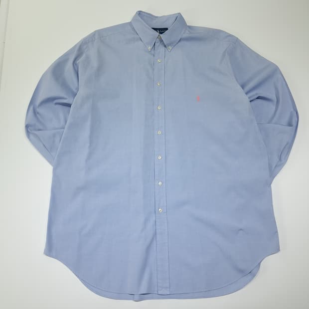 CL606 2XLT 폴로 90s 홍콩판 핑크포니 스카이블루 셔츠 남방