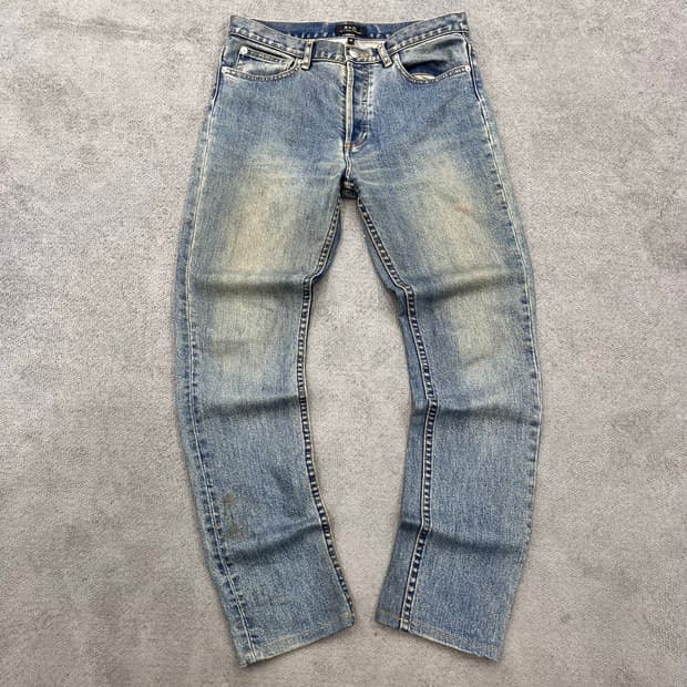 28 APC 청바지 빈티지 워싱 데님 