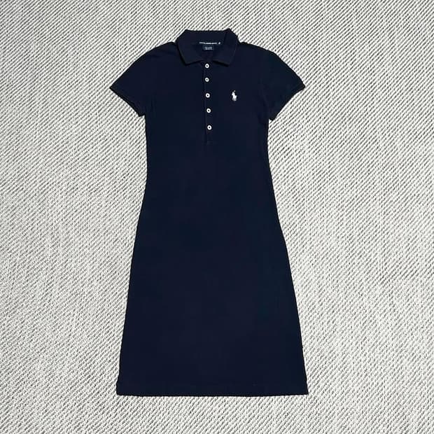 [S] Polo 폴로 랄프로렌 우먼즈 네이비 피케 원피스