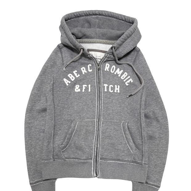 아베크롬비 딱붙 회색 후드집업