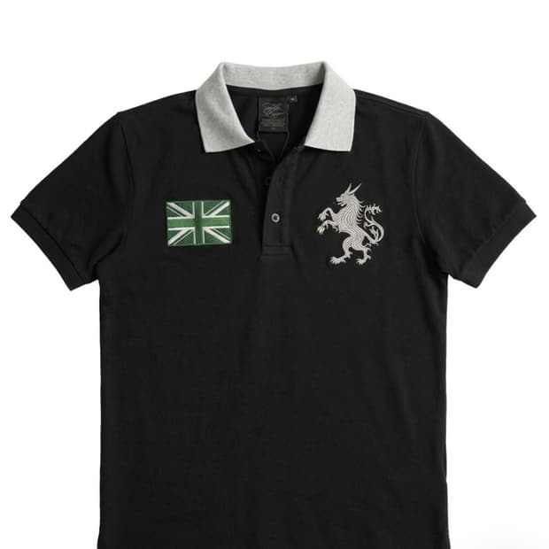 043Y Heritage Emblem Cropped Polo shirt