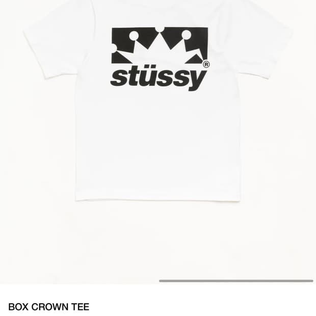 Stussy box crown tee