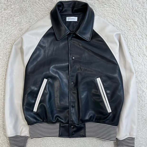 파르티멘토 가죽 스냅 자켓/#2677