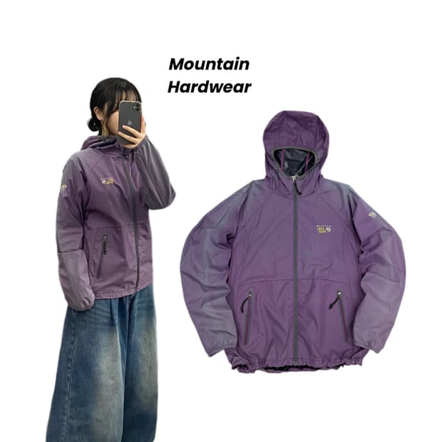 마운틴하드웨어 고프코어 페이딩 풀오버 경량 바람막이 자켓