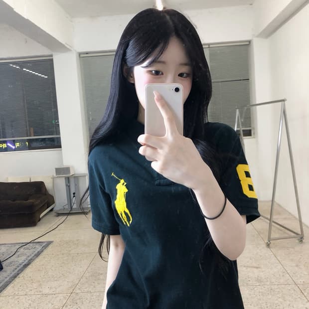 폴로 빅포니 pk티 블랙