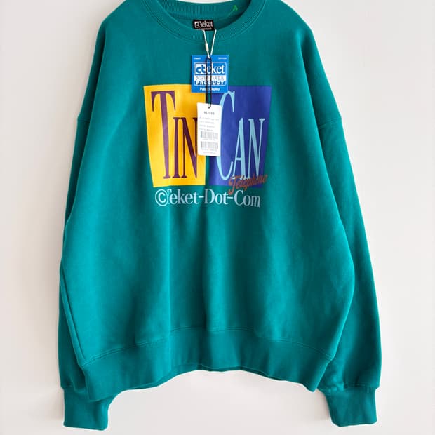 (새상품)Teket 테켓 Tin & Can 기모맨투맨