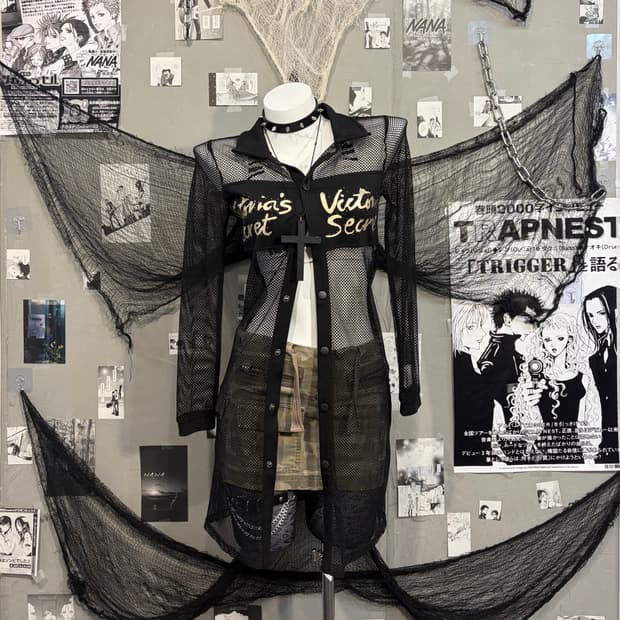 00's cubic angel mesh jacket 