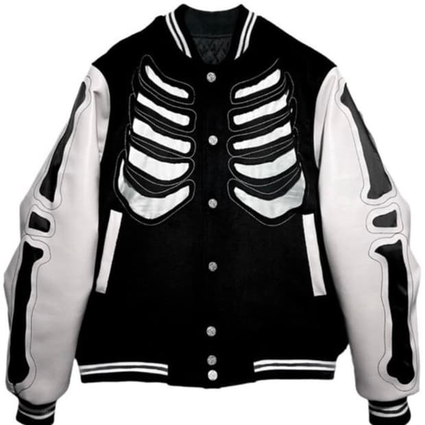 써저리 본 바시티 자켓 L size