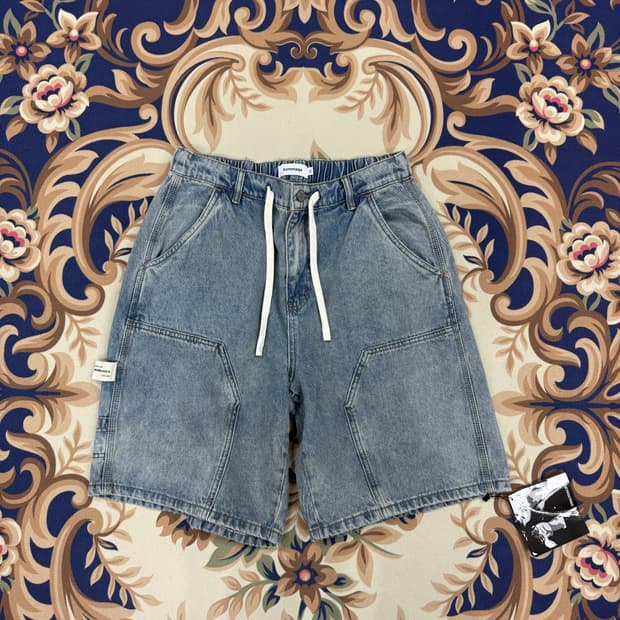 (XL)오마주 Hommage 더블니 데님 반바지(새상품)