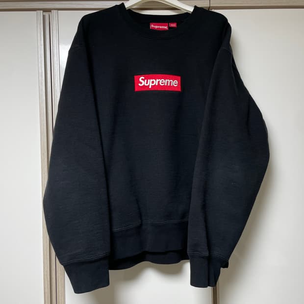 [M] 슈프림 Supreme 22FW 박스로고 블랙 스웻셔츠