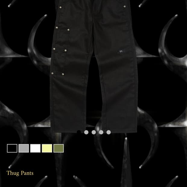 떠그클럽 thug club 바지 팬츠 L