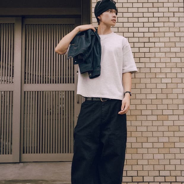 제로 코어 크롭 티셔츠(멜란지 오트밀)