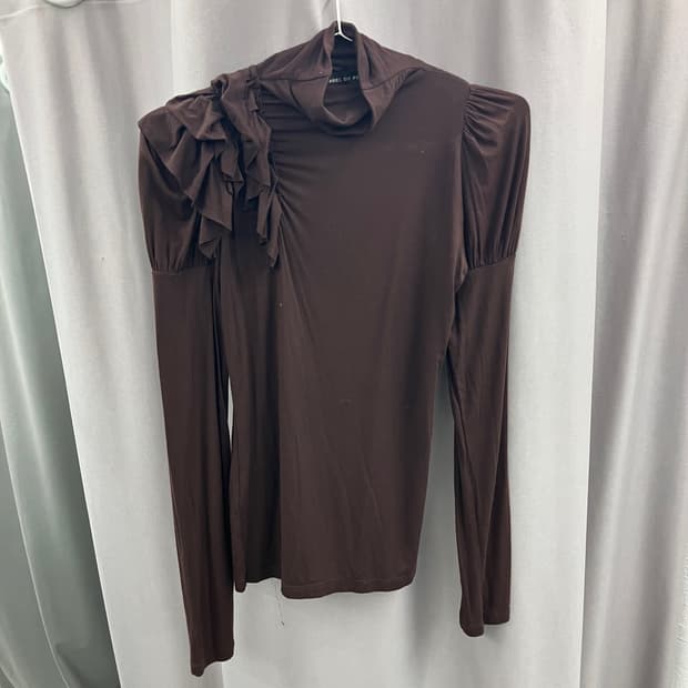 숄더 퍼프 러플 바디슬리브