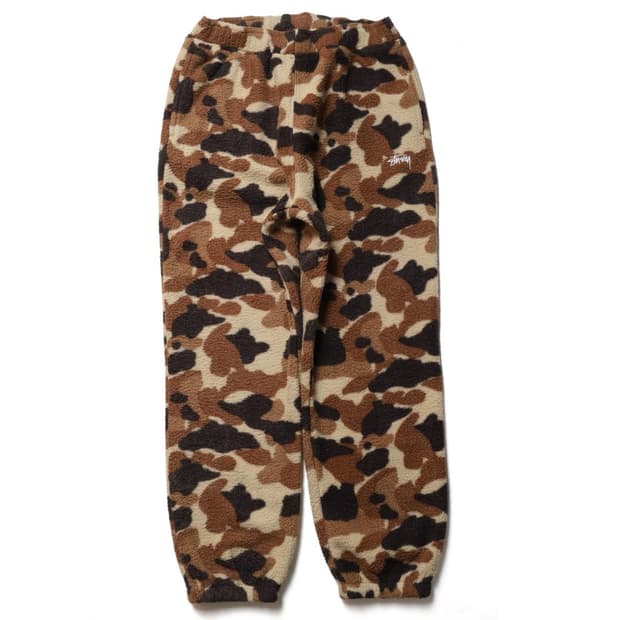 스투시 Stussy Camouflage Fleece Pants

