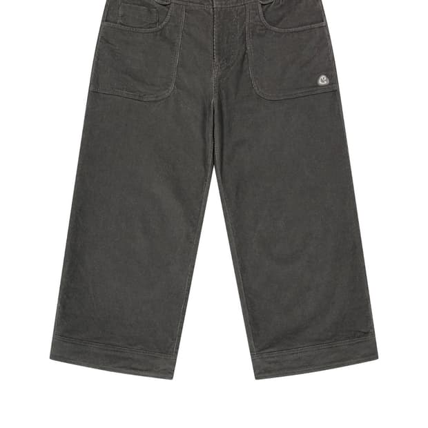 코이세이오RUSTICCORDUROY CAPRI PANTS CHARCOAl