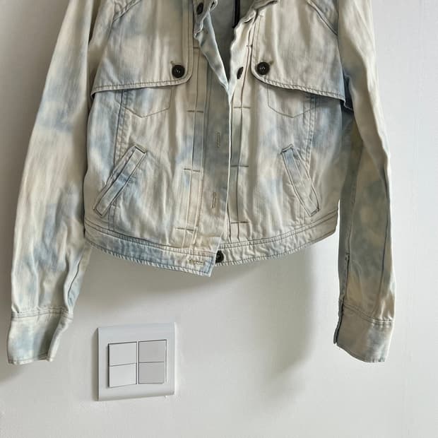tomboy 크롭 데님 자켓